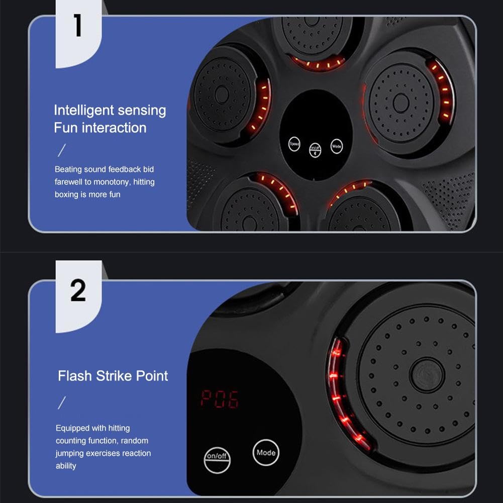 Music Boxing Machine, Musica elettronica Boxing Machine, Musica elettronica da parete Attrezzatura per l'allenamento, Divertimento elettronico intelligente Bluetooth montato a parete Boxing Tr