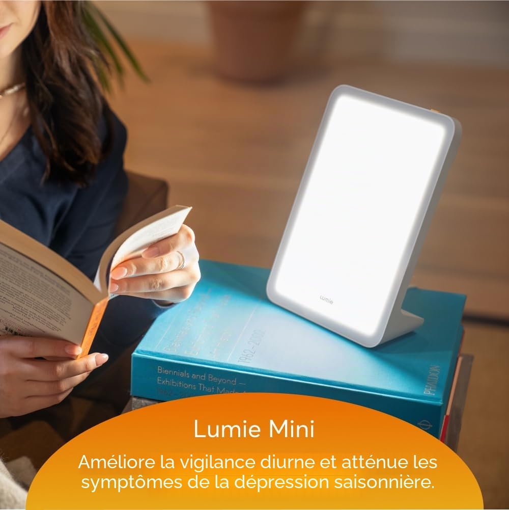 Lumie Mini lampe de luminothérapie compacte pour améliorer l'humeur, l'énergie et la vigilance