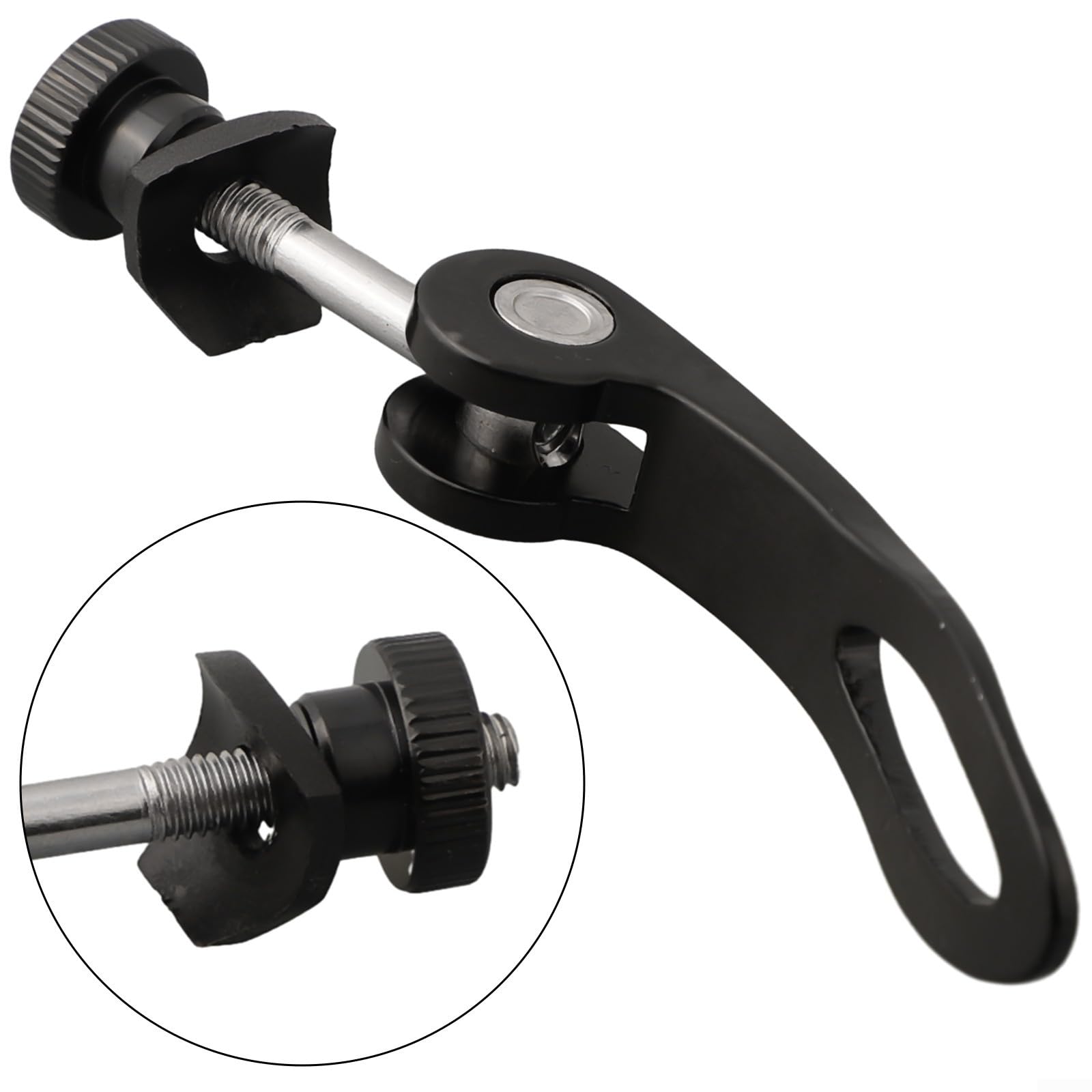 Morsetto a sgancio rapido per reggisella bicicletta M5 x 45 mm lega di alluminio nero