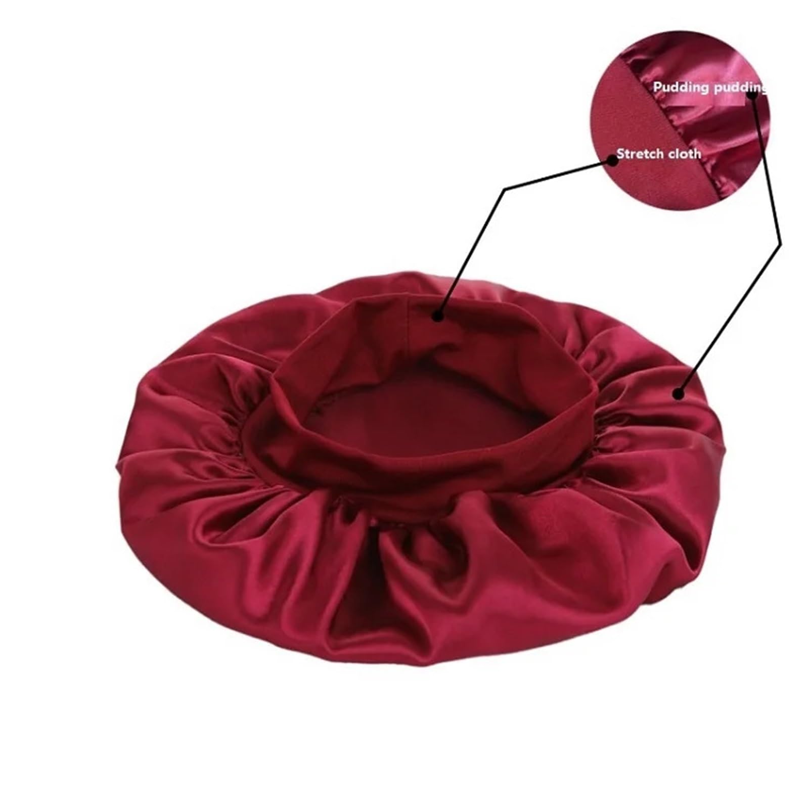 Cofano In Seta Cuffia in seta for dormire Cappello in raso for notte in for Cuffie for in for capelli in for(Purple)