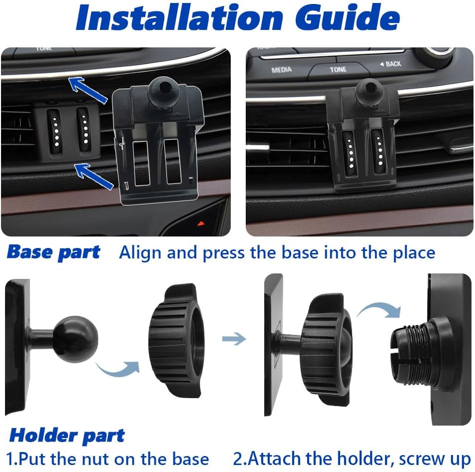 Car Phone Mount 2016-2020 Buick Envision SUV [Thick Case Friendly] Mobile Phone Holder Cell Navigation Bracket Air Vent Auto Accessories Cradles, All Phones