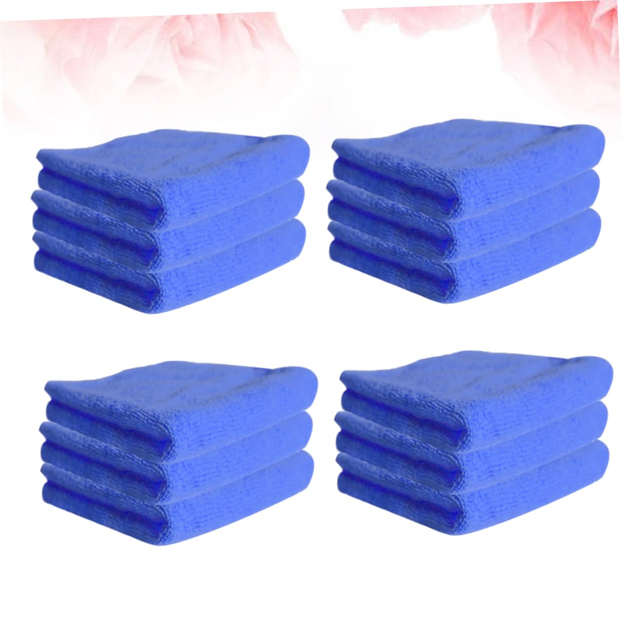 POPETPOP Panni in Microfibra Anti-graffio per Cucina Lavabili 12 Pz Blu Struttura Antigoccia e Assorbimento Acqua Alta