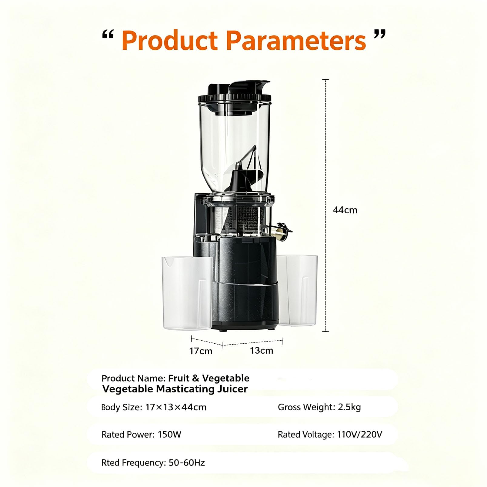 Máquina Automática Para Hacer Zumo de Naranja, Exprimidor Portátil Comercia | Canal de Alimentación de 80 Mm, Protección Antiinterferencias Inteligente, Fácil de Limpiar, Extractor de Jugo(white)