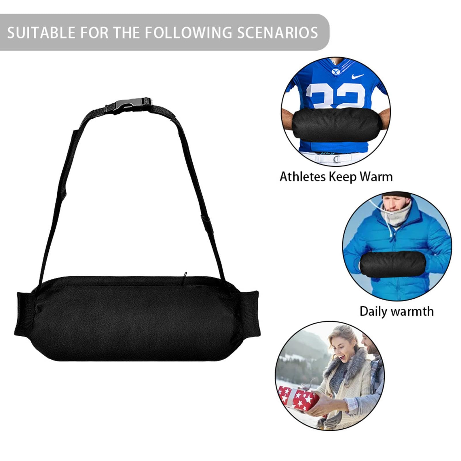 Pochette Chauffe-mains Football – Imperméable, Polaire 220g, Poche Pour Chauffe-poche, Réglable