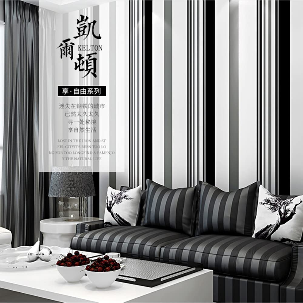 Tapiz Gris Con Diseño Moderno De Cuadros, Color Blanco Y Negro