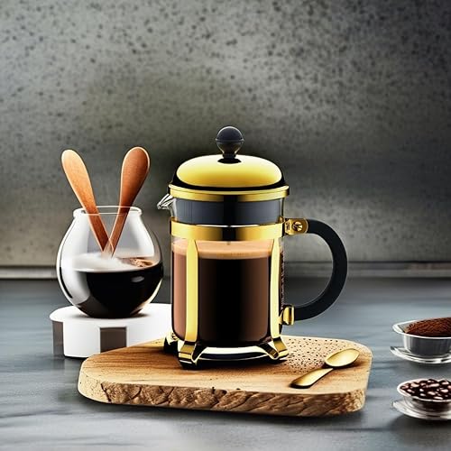 Vista 24 de Bodum Chambord - Cafetera de prensa francesa, Jarra de vidrio, Blanco