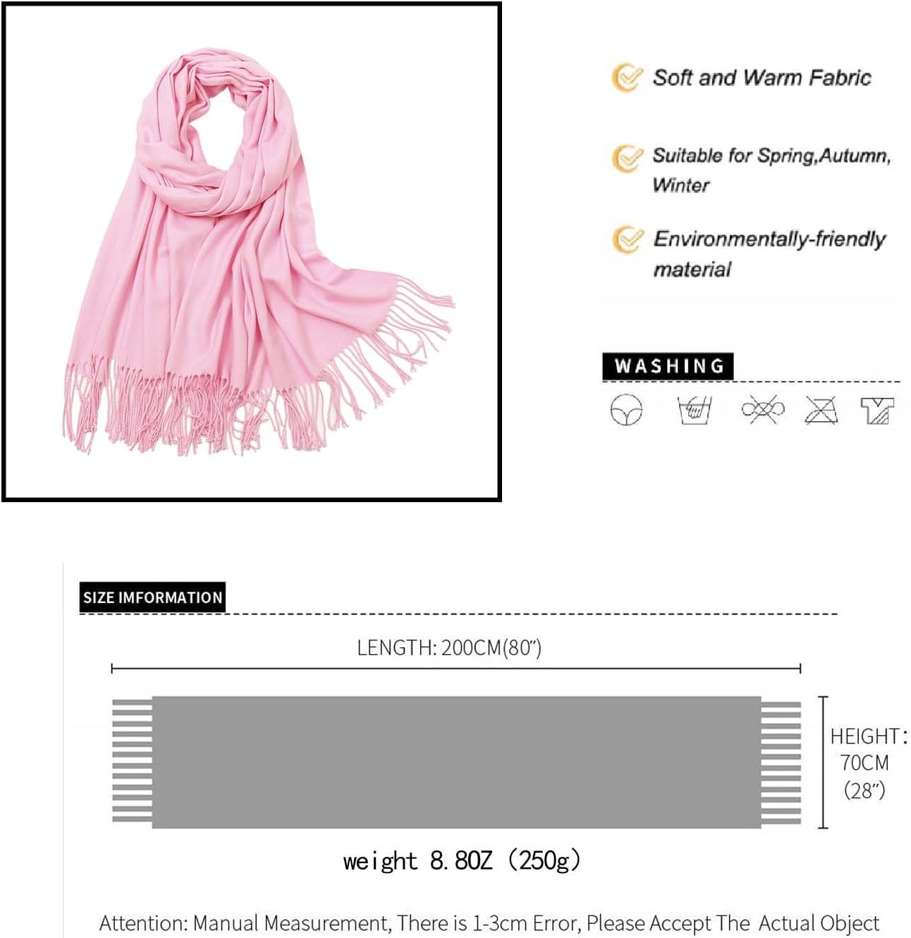 Women Winter Scarf Pashmina Shawls and Wraps for Evening Dresses Shawls for Women Wedding - Image 5