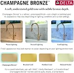 DELTA FAUCET 72030-CZ Disposal and Flange Stopper, Kitchen, Champagne Bronze, 4.50 x 4.50 x 4.50 inches