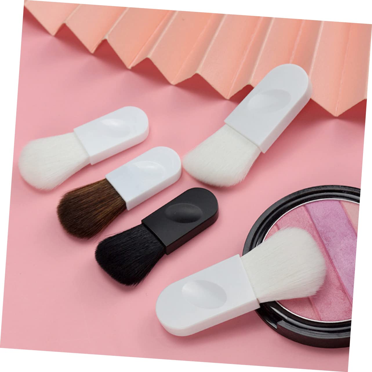 Beavorty 5 Set Di Pennelli Per Fard Multiuso Per Il Trucco Mini Pennelli Per Fard Applicatori Portatili Con Setole Morbide 5 Pezzi*5