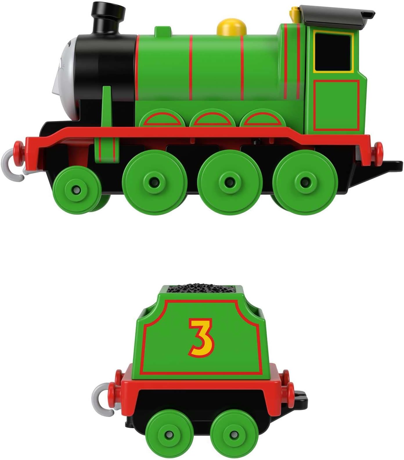 und seine Freunde Henry Train Metal Locomotive Cast, Push Train with Freight Car, Toy for Children, 3 Years, HMC43