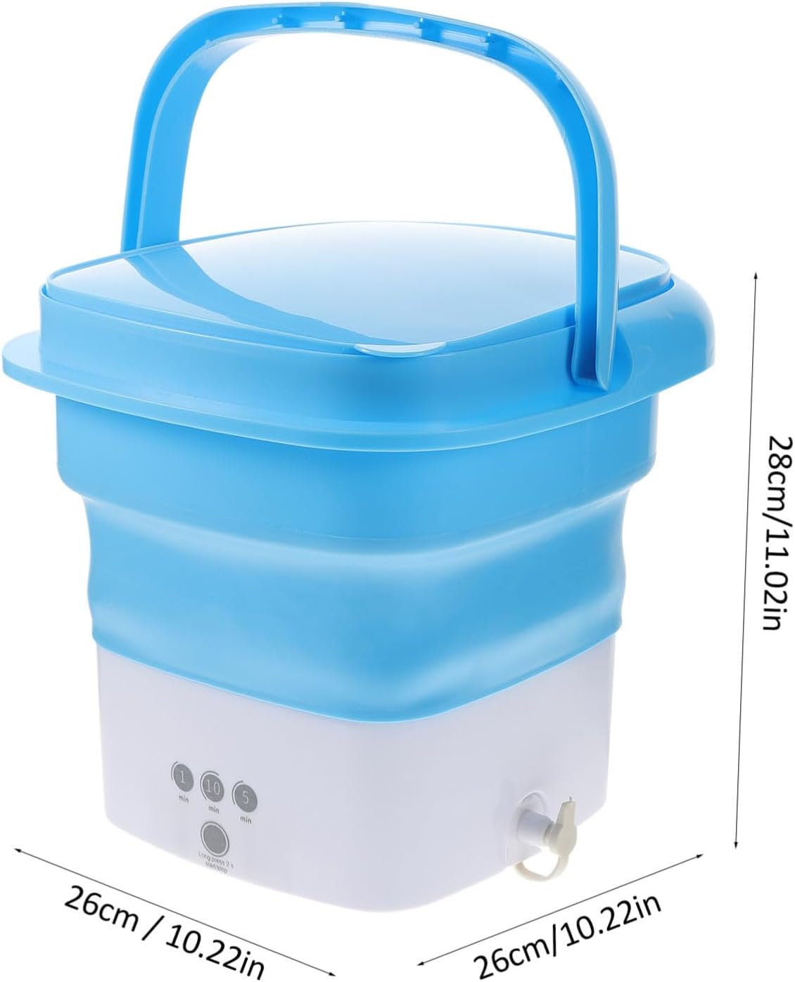 LIFKOME Portable Foldable Washing Machine with Timer Touchscreen Compact Mini Washer for Underwear and Delicates High-power Motor Space-saving Design for Travel Camping Apartment and Rv