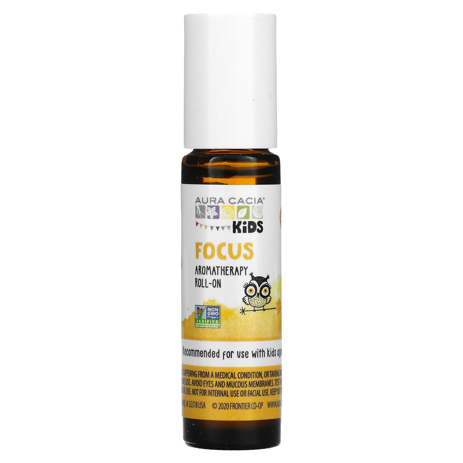 AURA CACIA Kids Focus Aromatherapy Roll-On, 0.31 FZ