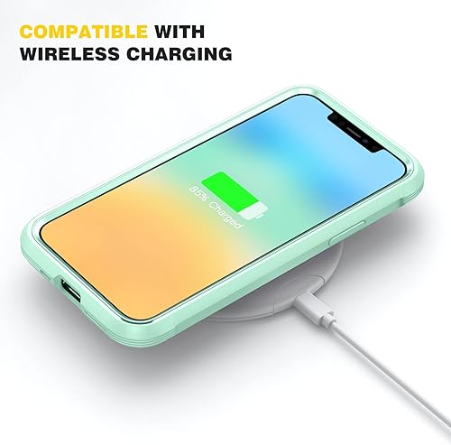 Miniatura 976 de Diaclara - Funda diseñada para iPhone 14 Pro Max, resistente, de cuerpo completo, con protector de pantalla sensible al tacto y antiarañazos + Blanco