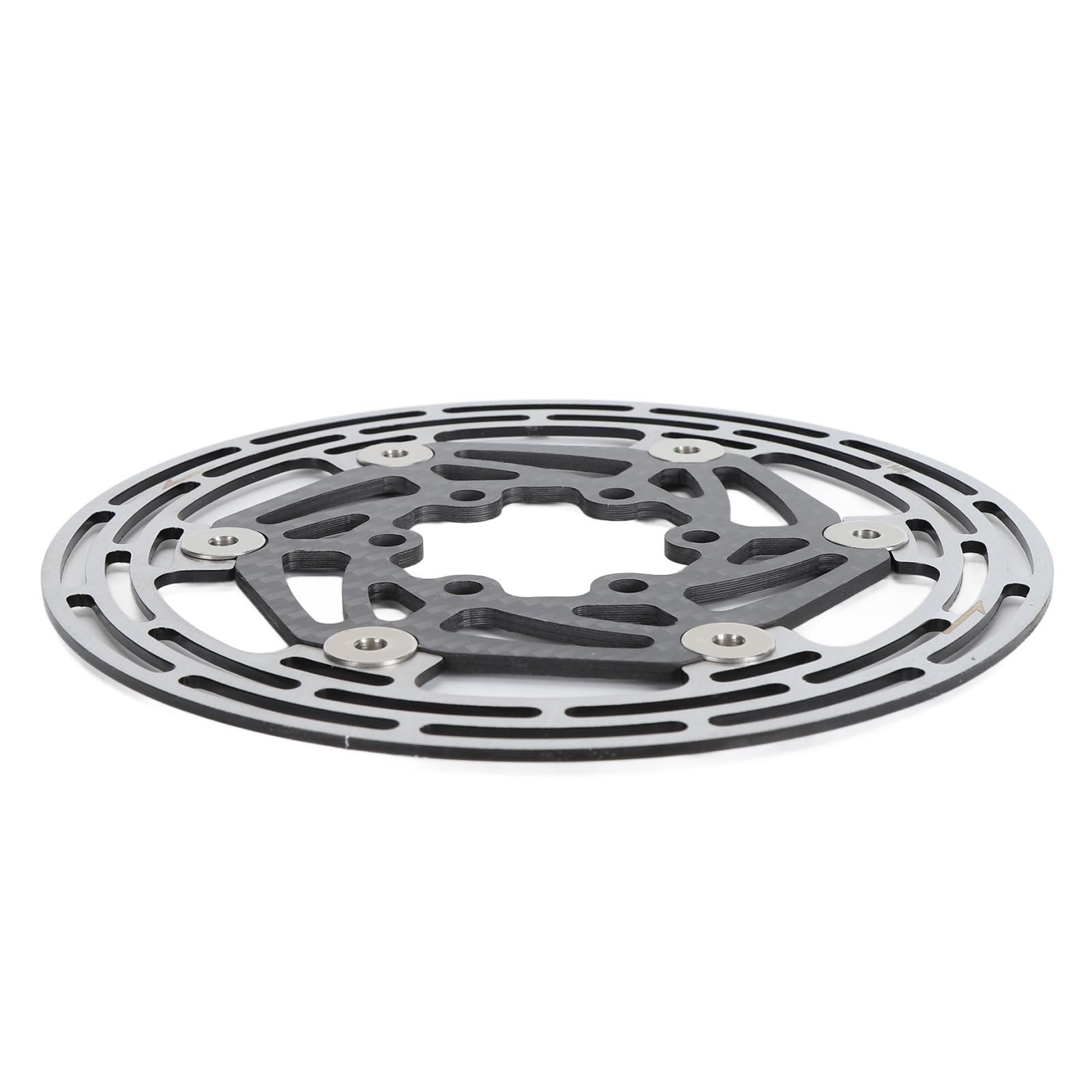 Socobeta Rotor de Disco de Freno de Bicicleta, Acero Ligero con Disipación de Calor para Bicicletas de Montaña y de Carretera, Diseño de Fibra de Carbono de 6 Pernos