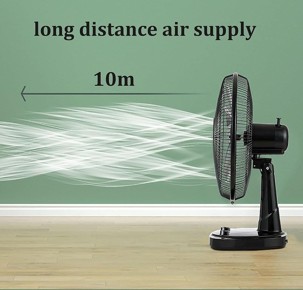 12" Desk Fan with 3 Speed ​​Settings, 5 Blades, 1 Hour Timer, Basic Air Circulation for Bedroom and Home Office (Samll)