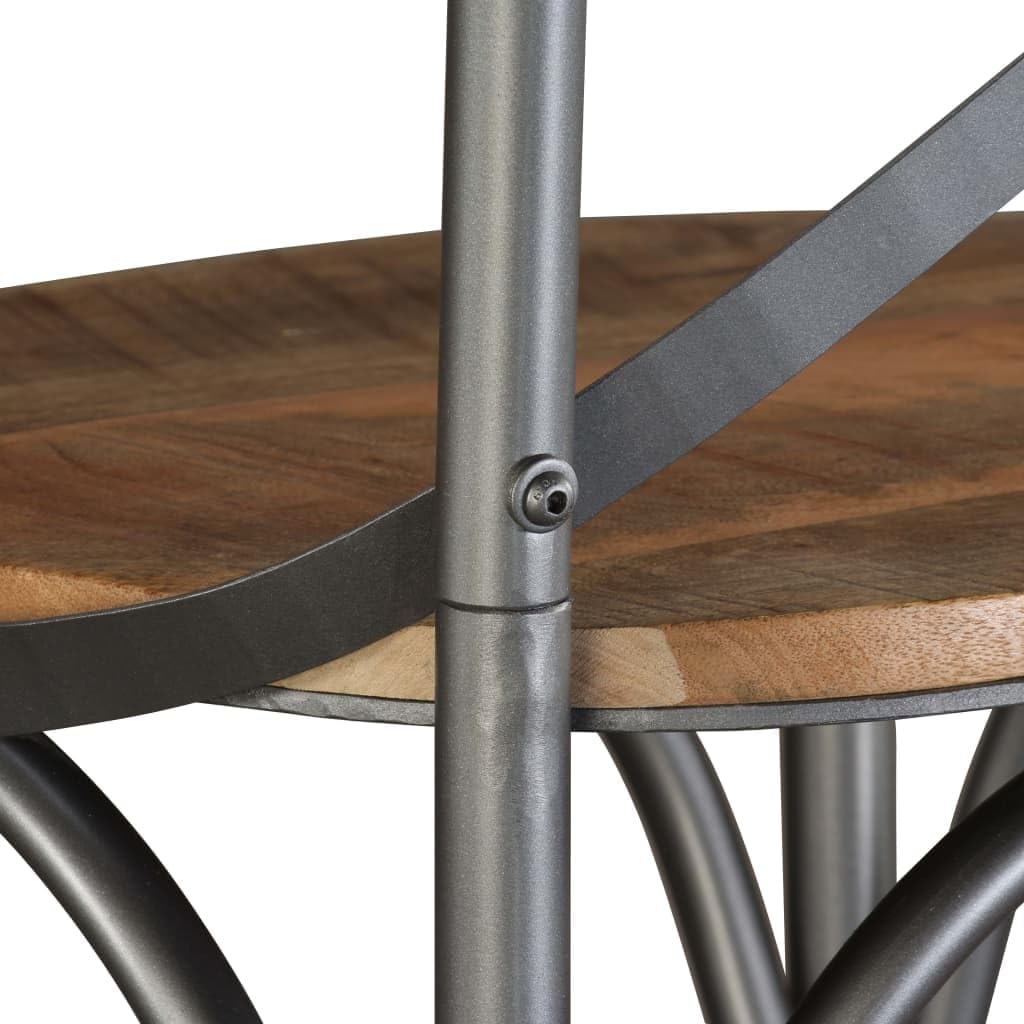 vidaXL Bar Chair, Bar Seat, Counter Height Stool, Island Stool for Pub Dining Room Kitchen Counter Island, Farmhouse Scandinavian, Solid Mango Wood