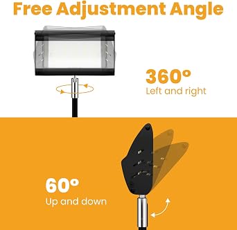 Trade Show Booth Lights, LED Display Lighting For Trade Shows,Portable Exhibit Arm Lighting,Connectable Craft tradeshow Lights Include Clamps,Mounting Brackets,Power Cables,Connect Cables (3pcs Black)