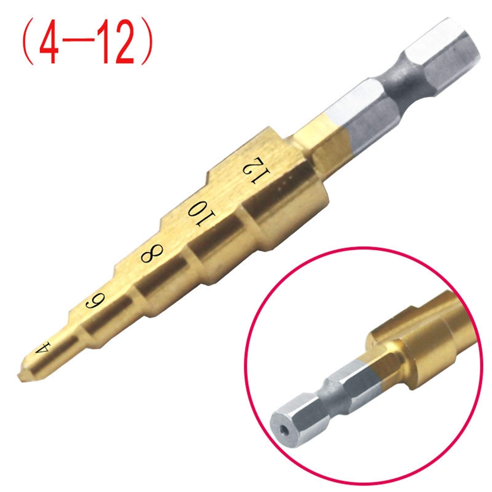 Wiertła do cięcia 3 sztuk/partia HSS stal duży stożek stopniowy t-ittan powlekany metal wiertło zestaw narzędzi do cięcia otworów 4-12mm 4-20mm 4-32mm