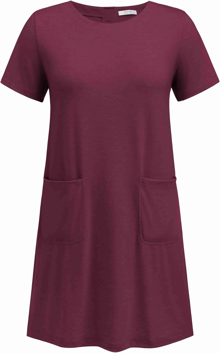 Deyeek Open Back Hospital Gowns for Women Tear Away Short Sleeve Post Surgery Soft Nightgowns for Elderly Women With Pocket - Image 7