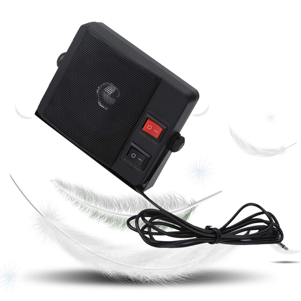 VBESTLIFE Altoparlante Esterno, Radio bidirezionale Mini Walkie Talkie Altoparlante Esterno per autoradio
