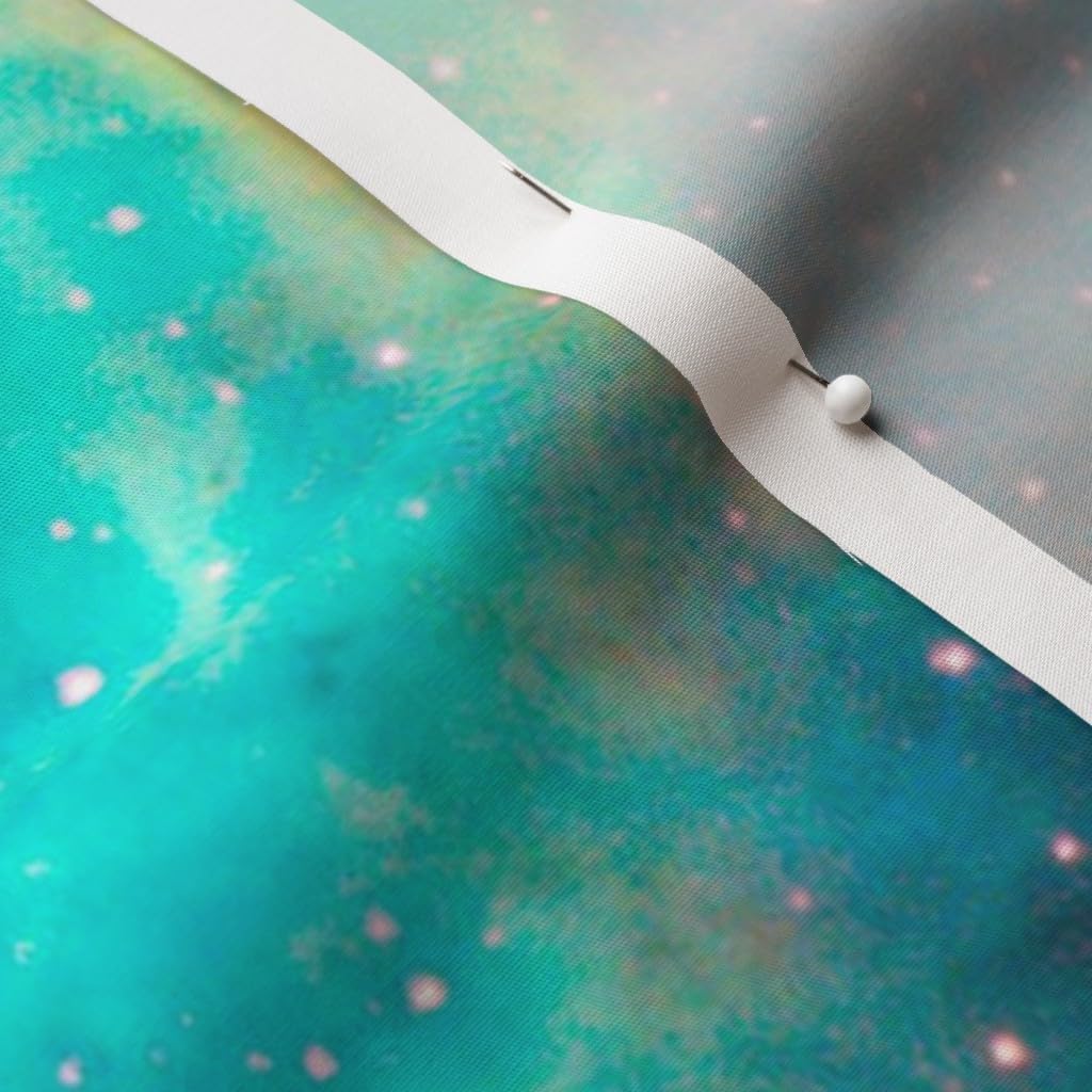 Spoonflower Fabric - Nebula Space Galaxy Stars Celestial Printed on Cotton Poplin Fabric by The Yard - Sewing Shirting Quilting Dresses Apparel Crafts