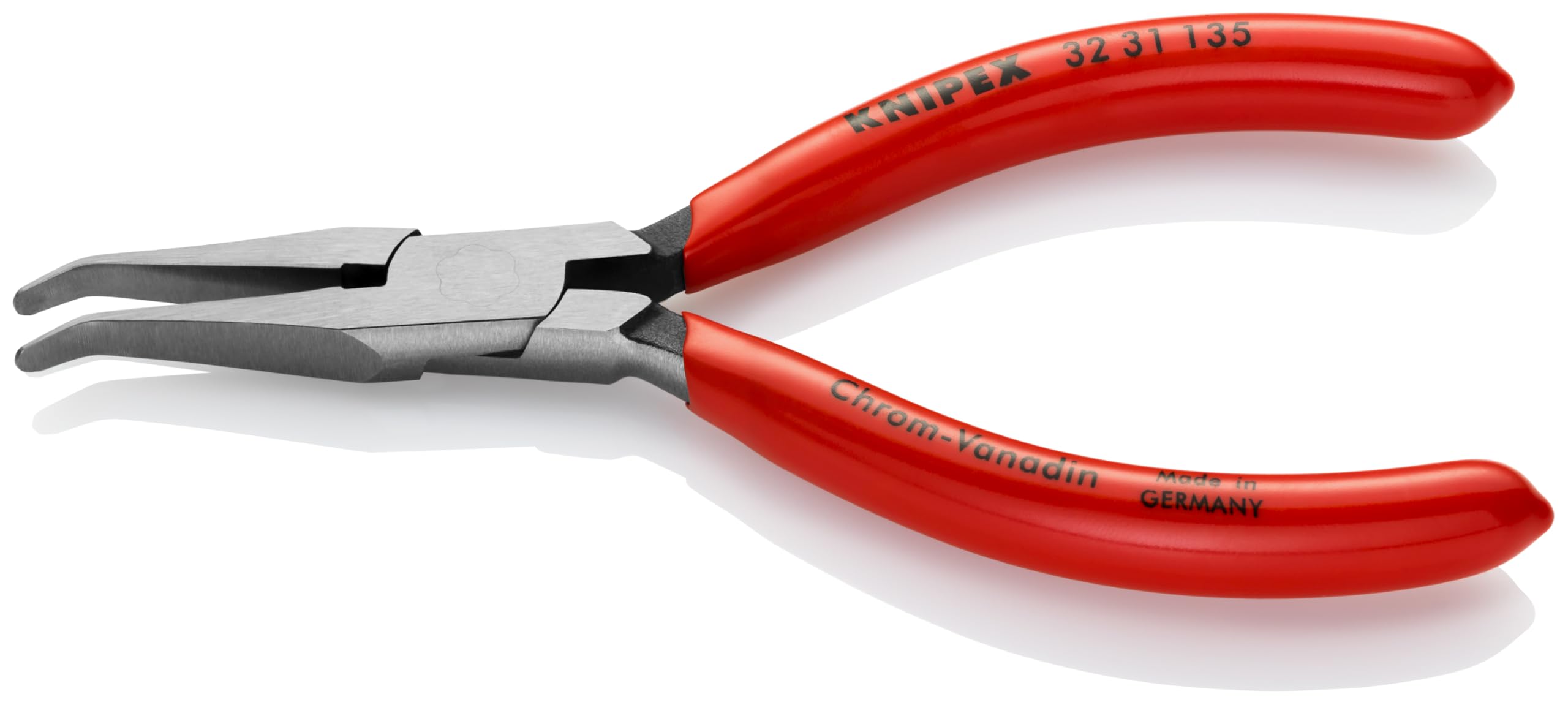 KNIPEX Tools - Long Nose Relay Adjusting Pliers, Flat Tips, 40
