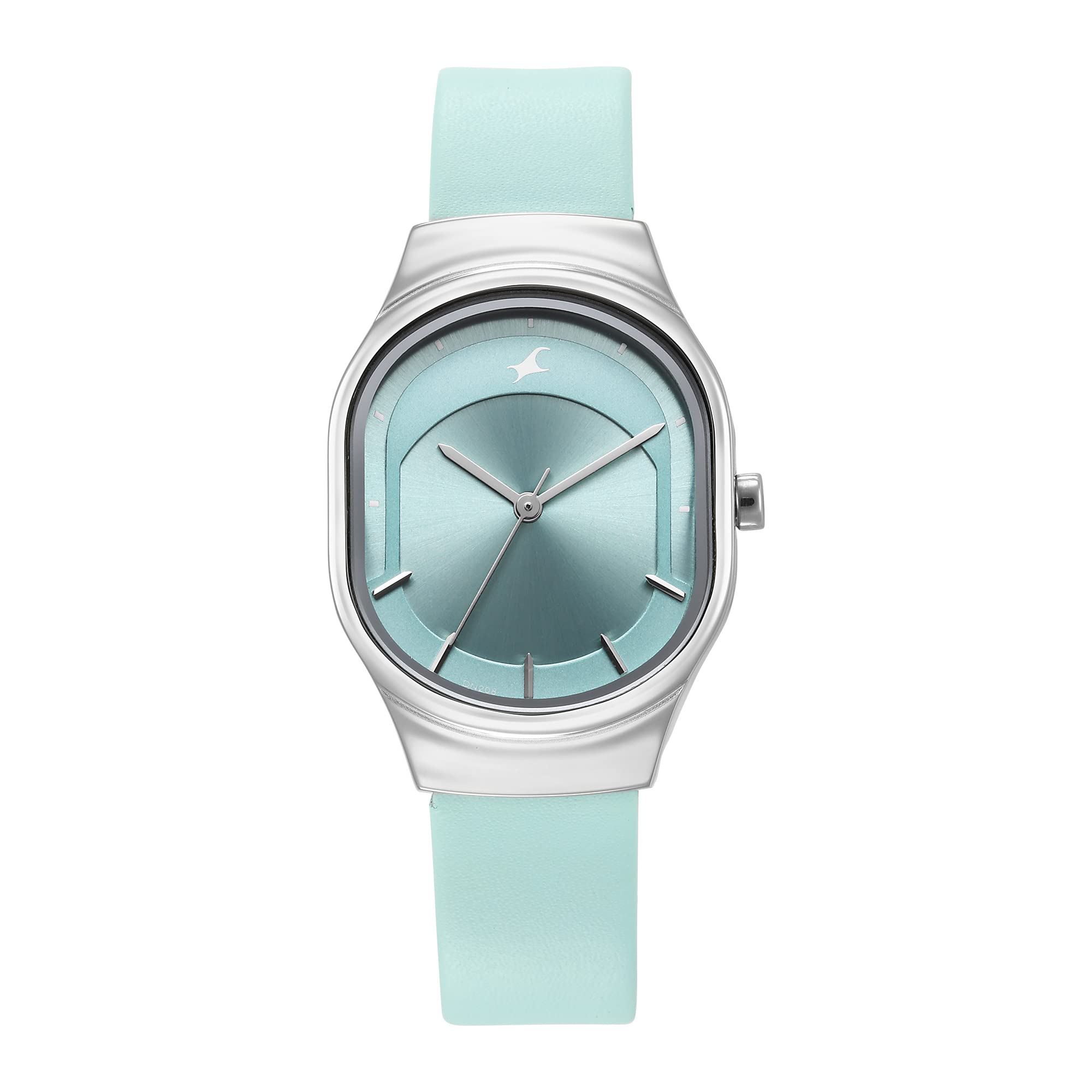 Fastrack Snob X Quartz Analog SkyBlue Dial Sky Blue Leather