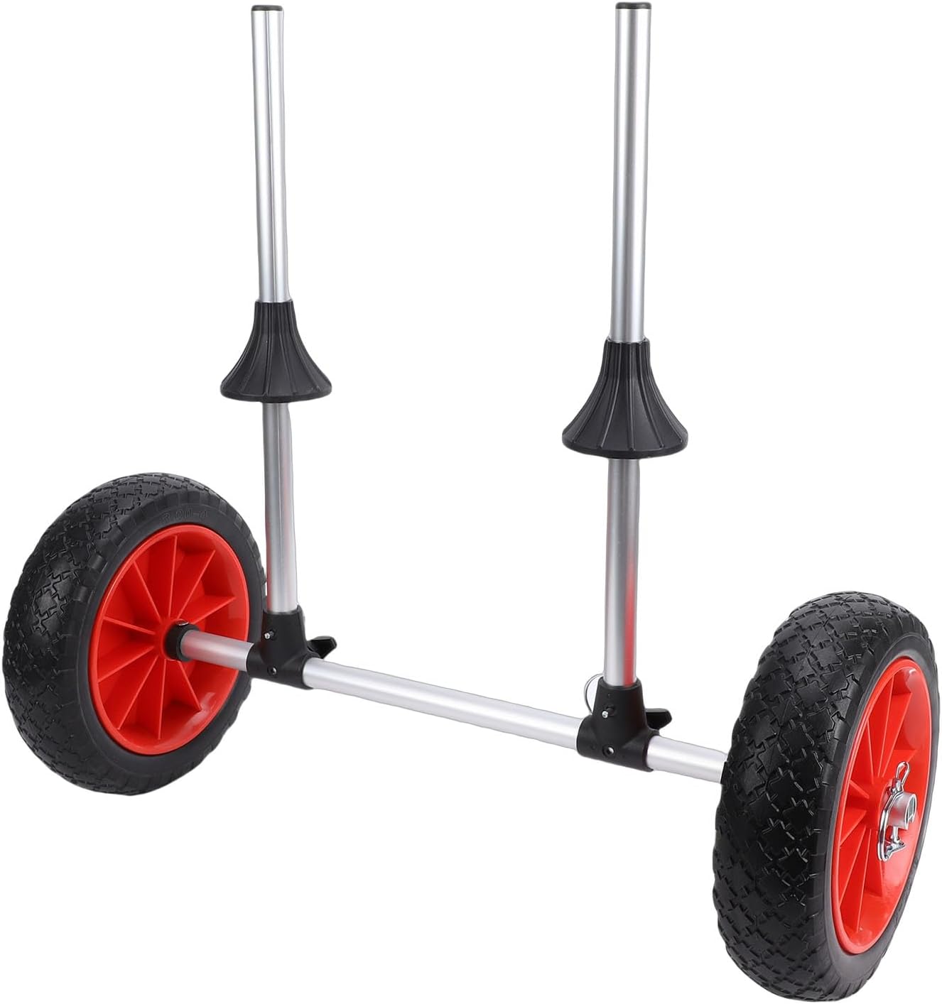 Cryfokt Kayak Cart, Detachable Large Load Capacity Canoe Cart Dolly with Rubber Wheels, Heavy Duty Aluminum Alloy Frame Canoe Trolley Carrier for Kayaks, Paddleboards