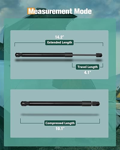 Miniatura 3 de SCITOO La elevación del tronco apoya los amortiguadores de los resortes de gas de los puntales del reemplazo aptos para Dodge Avenger 2008-2014