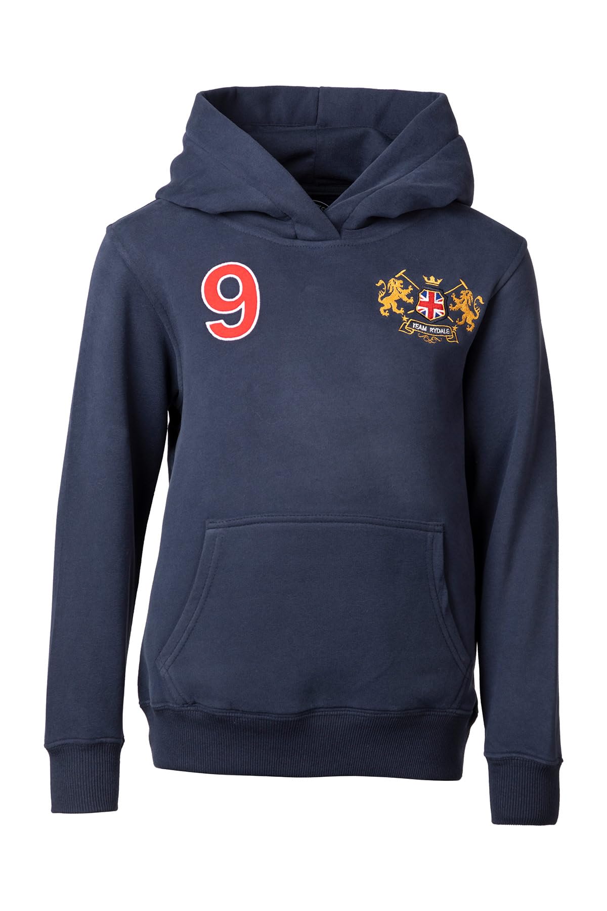Rydale Boys Emblem Overhead Hoody Kids Hooded Jumper Childrens Polo Embroidery Hoodies (as8, age, 13_years, regular, Navy)