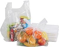 Vista 6 de Xyskin 1000 bolsos claros de la camiseta de la manija de las cuentas, bolsos de compras plásticos del ultramar