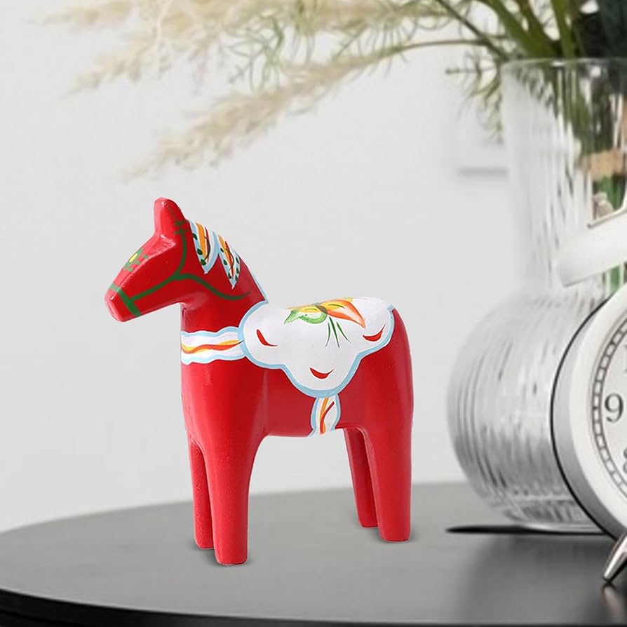 手描きスウェーデンの木製ダラ馬置物(赤) Amazon.co.jp: Reoean ハンドペイント スウェーデン木製 ダラ 馬