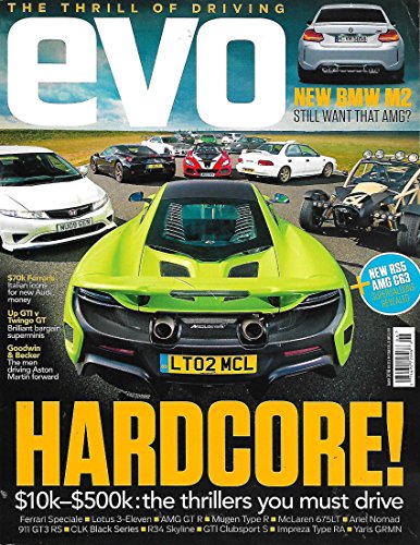 EVO Magazine June 2018 HARDCORE CARS CELEBRATION, Audi RS5 vs Mercedes AMG C63, BMW M2
