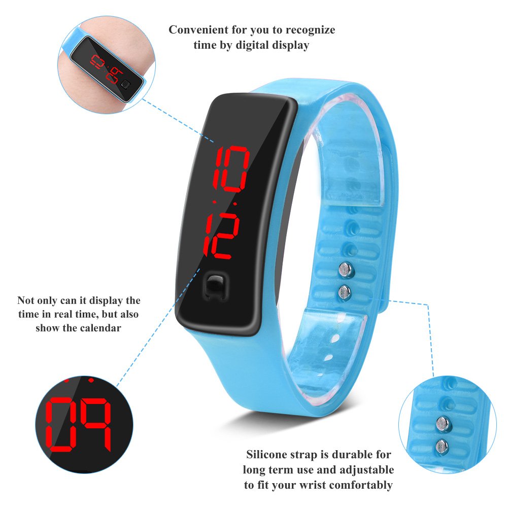 Nuovo smartwatch unisex con cinturino in silicone, tracker fitness, supporta contapassi