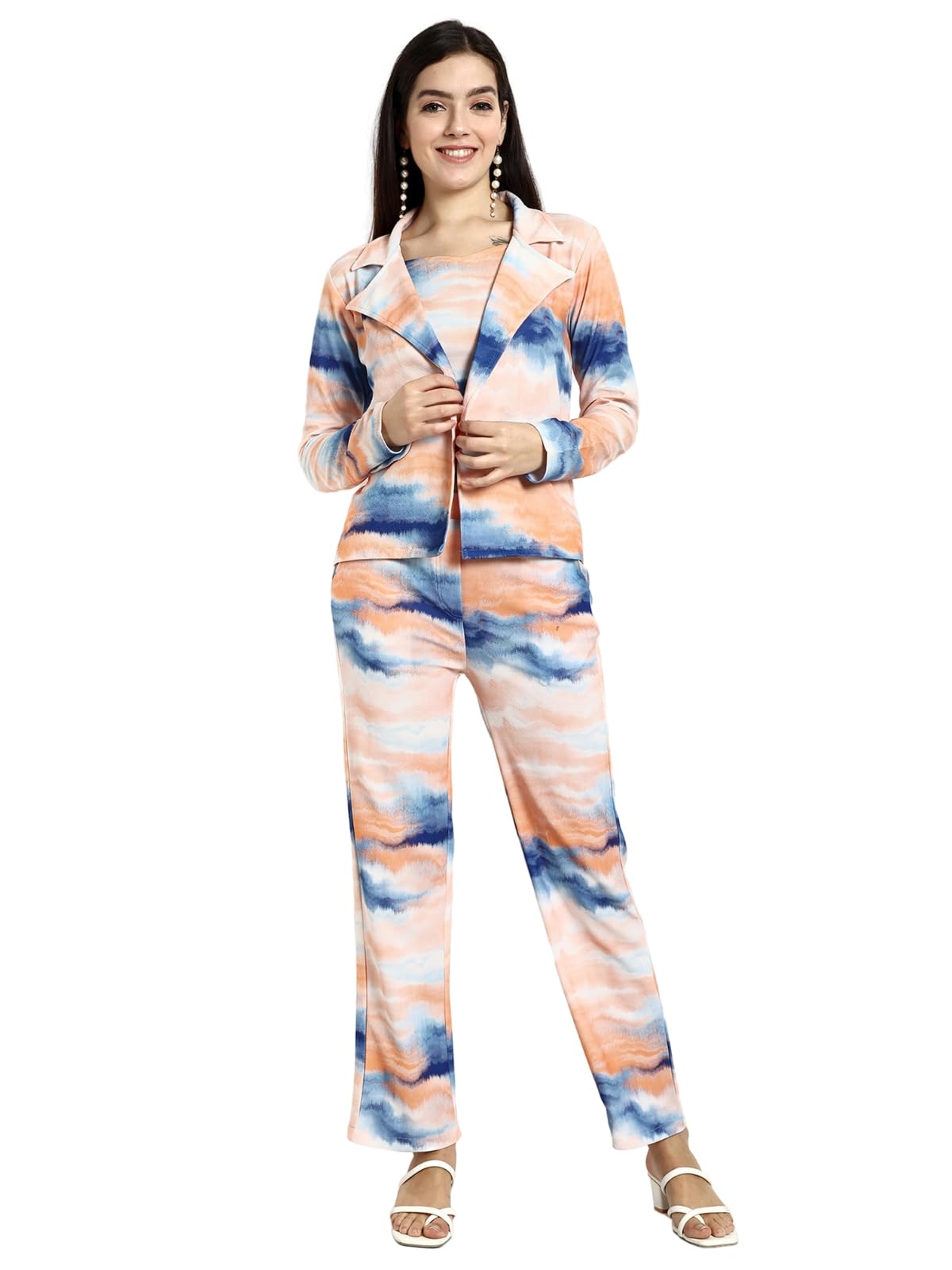 Dhruvi Trendz Womens Rayon Co-Ord Set Regular Fit Casual (Dt-W1866&W1867&Tr916_Orange_L)
