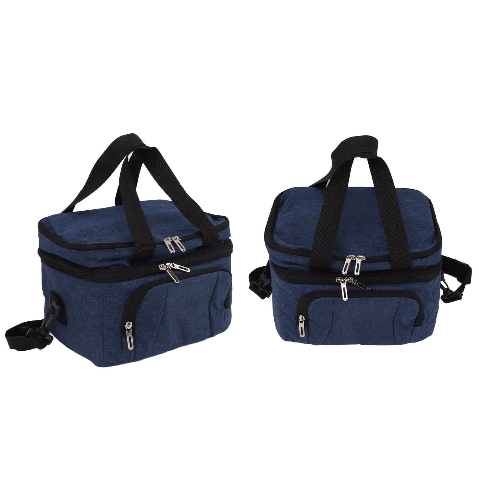 Naroote Isolierte Lunchtasche, Heißpresstechnologie, Stabiler Oxford-Stoffgriff und PEVA-Kühltasche mit Verstellbarem Schultergurt für Camping (25L)