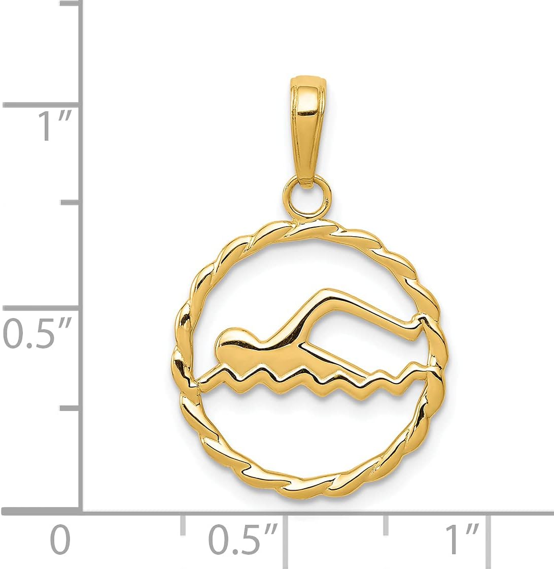 Core Gold 14k Swimming Charm