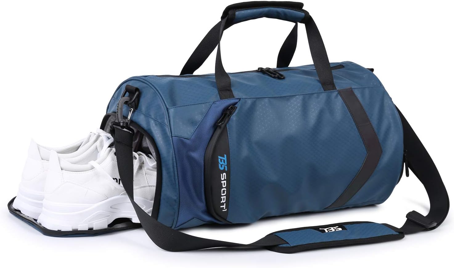 Sports Gym Bag with Shoes Compartment and Wet Pocket, Travel Duffle Bag for Men and Women, 35L Holdall Bag Yoga Training Bag Overnight Weekend Bag Swimming Bag