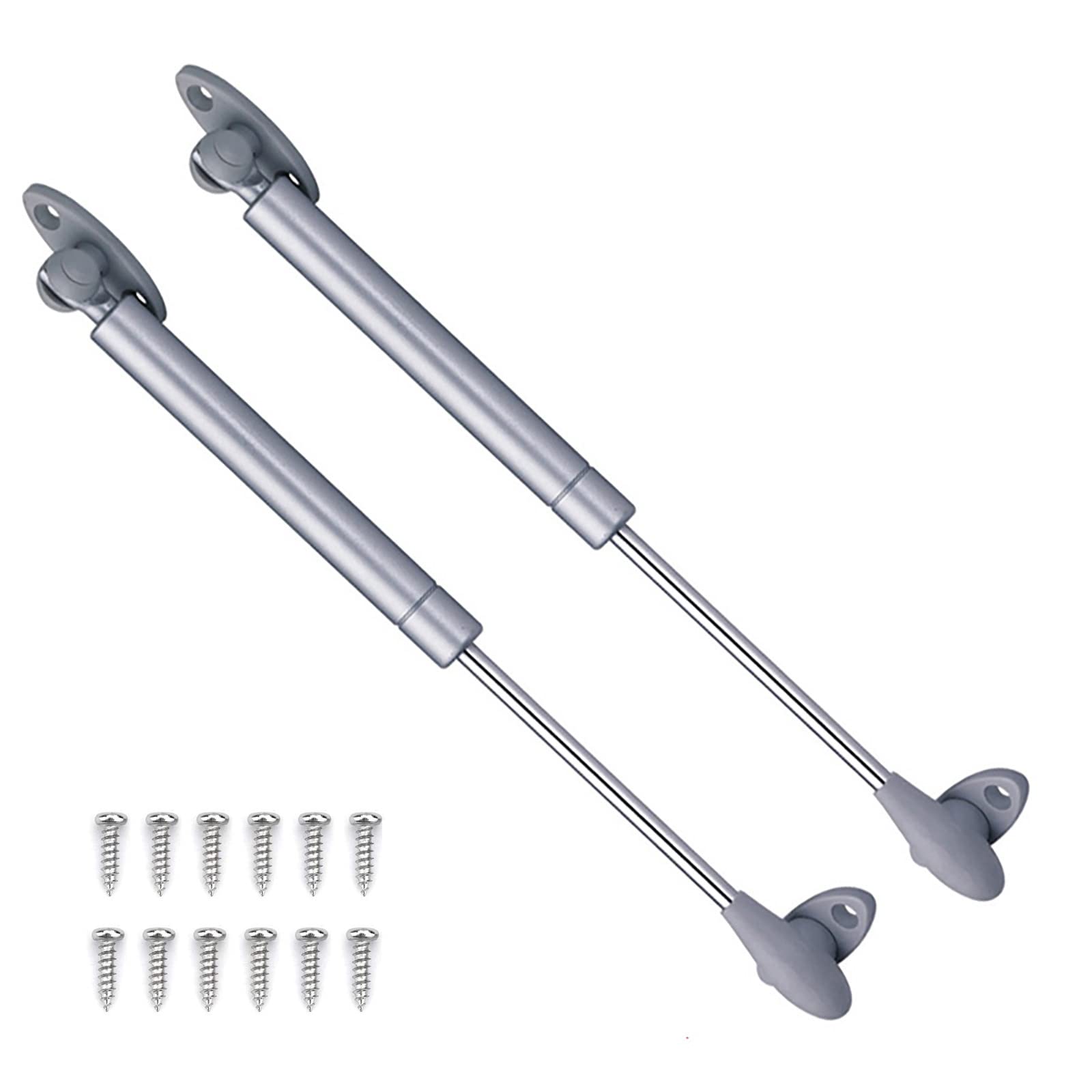 Guoyoocc Rubber Core 2Pcs Gas Strut,Upturn Door Gas Spring,Slow Down Lift Stay Support,Hydraulic Arm Soft Close Hinges For Kitchen Cupboard Cabinet Toy Box Hinges Heavy Lid Lift Supports,20N~150N,2 Styles