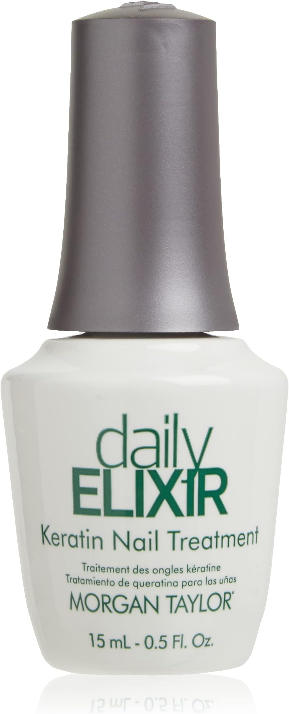 Daily Elixir Keratin Treatment, Base Coat For Nails, Long Lasting Nail Polish, Strengthening Base Coat, 0.5 oz.