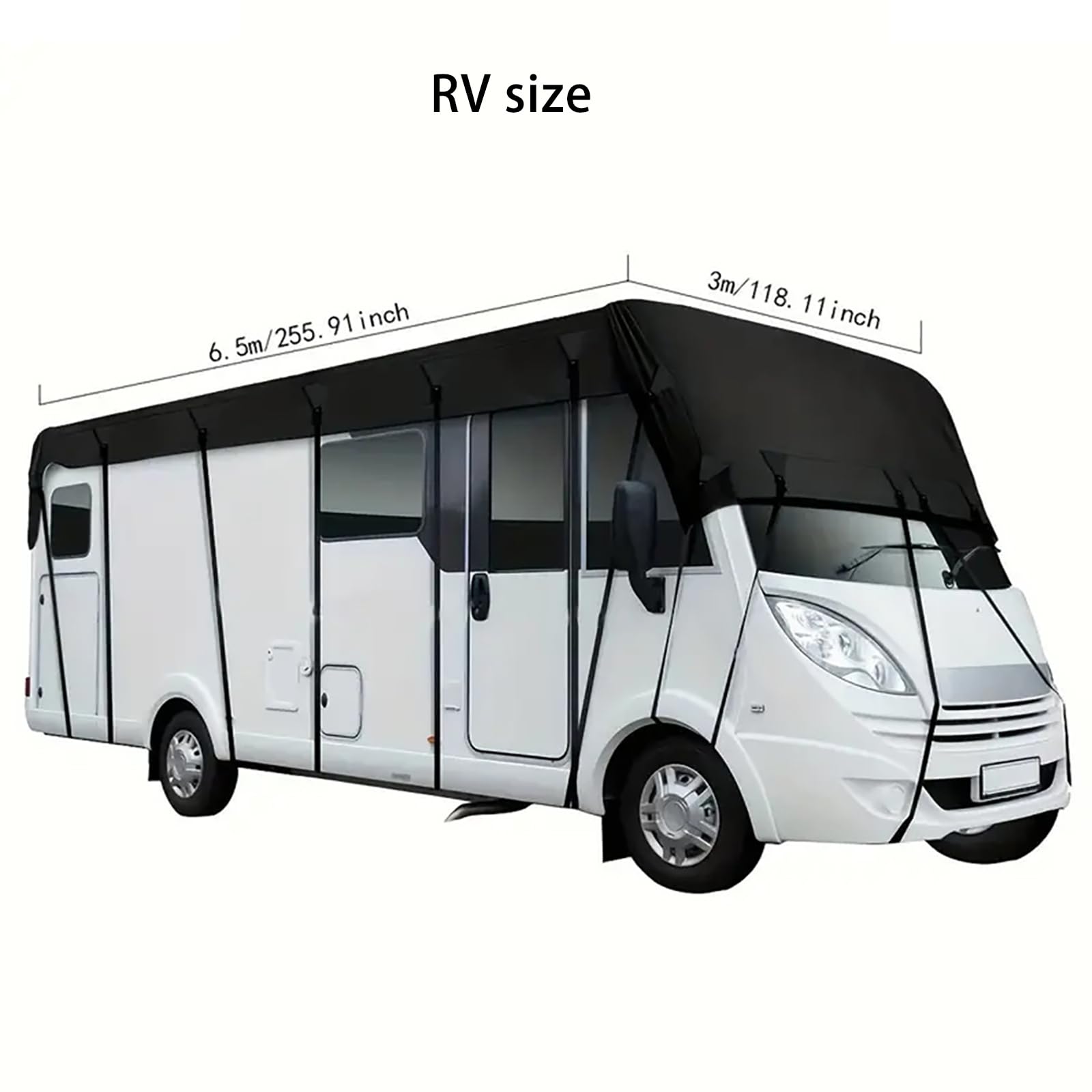 Lona para Techo de Caravana, Compatible con 2025 Thor Freedom Traveler B30, Cubierta para Techo de Autocaravana, Protector de Techo Oxford 210D,A-6.5m x 3m