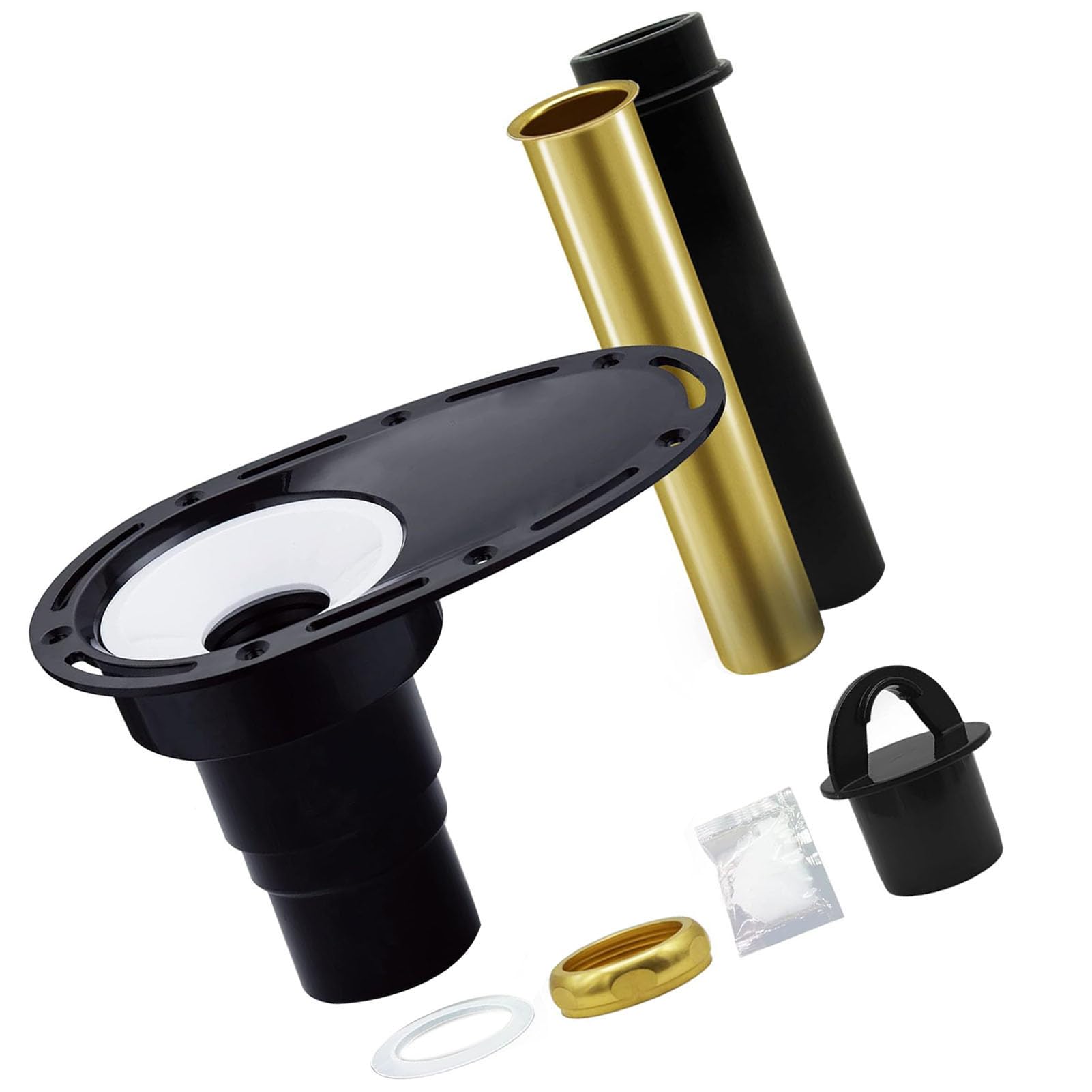 Annadue Kit Rough in per Scarico Vasca con Tubi in Ottone e ABS