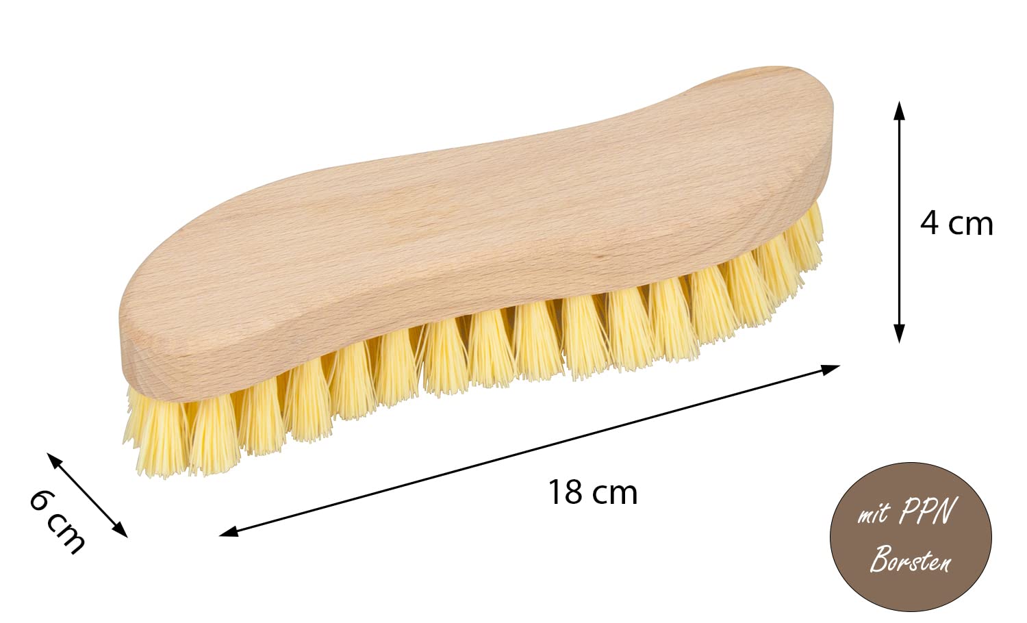 Produktbild von 10x Handwaschbürste Aus Holz – Professionelle Reinigung Für Hände, Nägel & Oberflächen