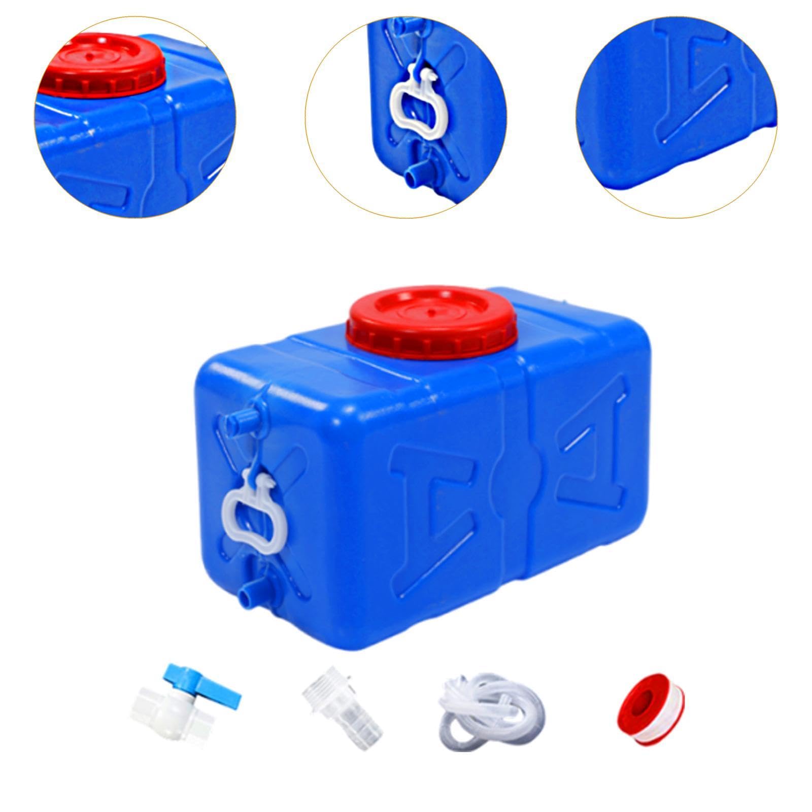 Vaveren Horizontal Water Tank Water Reservoir Leakproof Drink Container Storage Barrel for Travel Backpacking Hiking Survival Outdoor, 30L