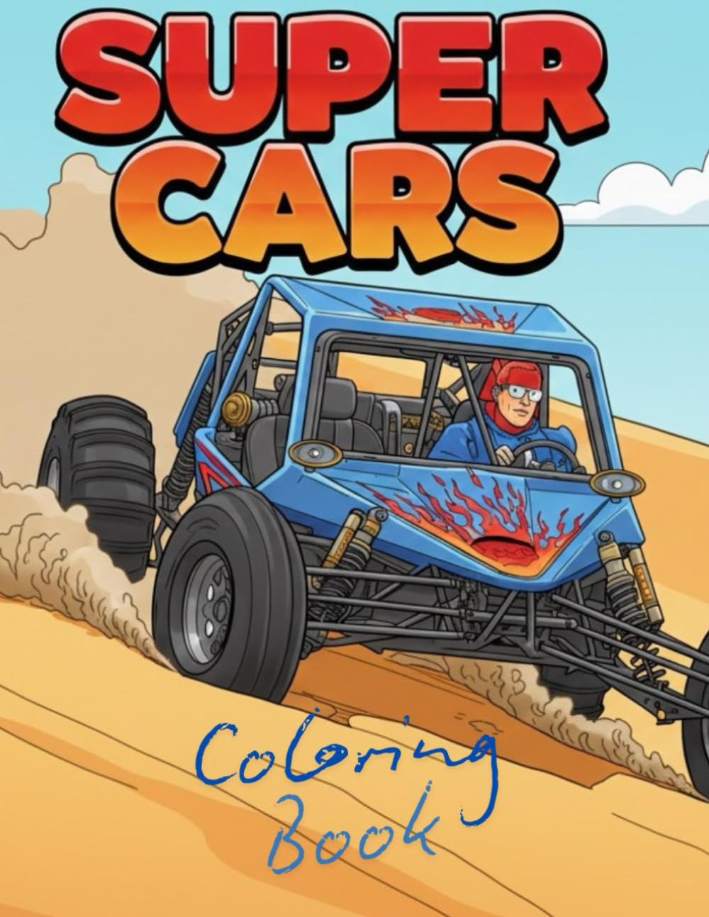 Super Cars Coloring book: Super carros Libro de colorear