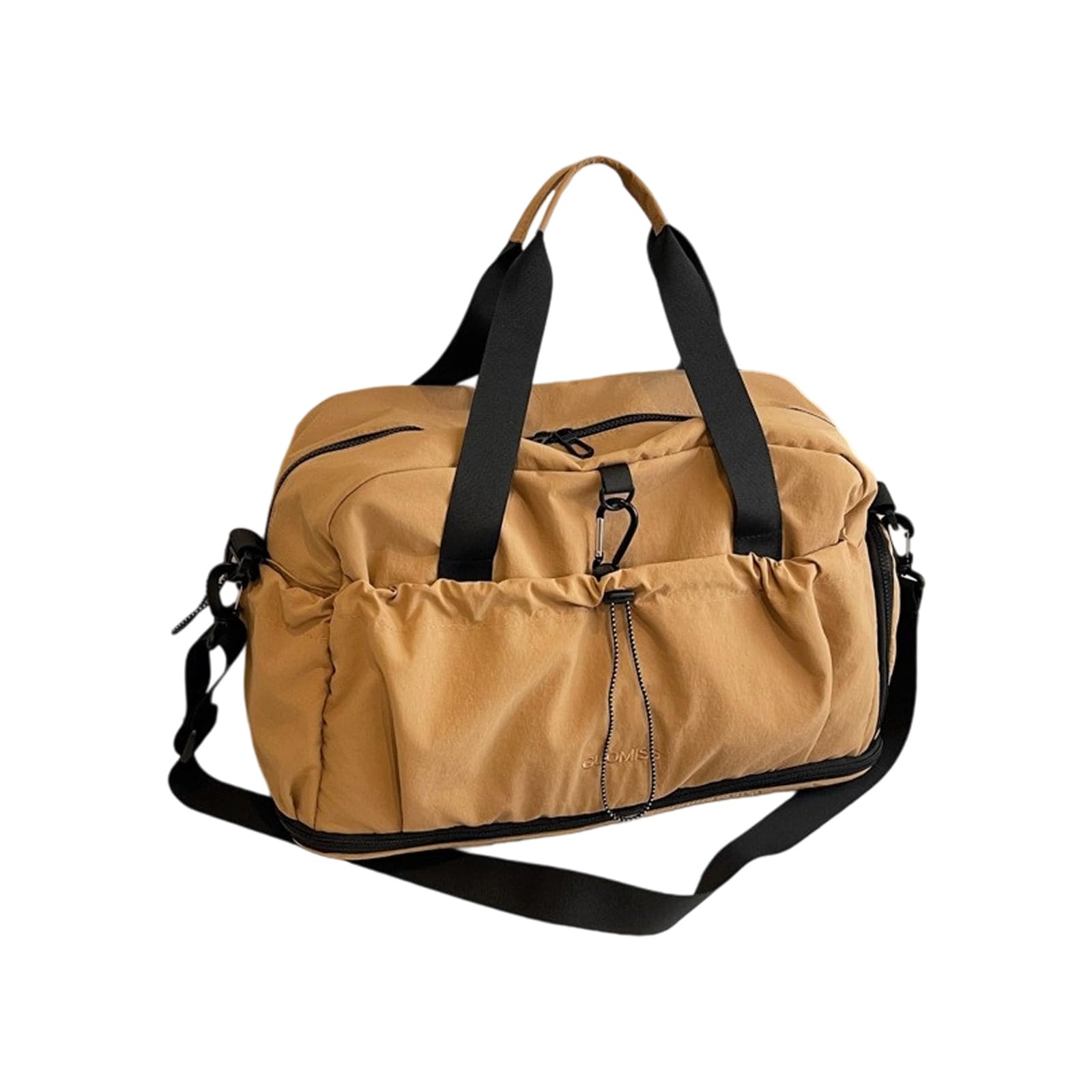 Wasserdichte Reisetasche, erweiterbar, für Fitnessausrüstung, Schwimmzubehör und Ausflüge, erweiterbare Sporttasche, khaki, Mass Beauty