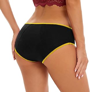 Calzoncillos elásticos para mujer, ropa interior de algodón para mujer, color sólido, talla grande, a prueba de fugas, cintura conservadora, pantalones fisiológicos, conjunto de cinco conjuntos de