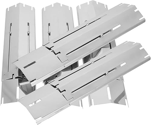BBQration Paquete de 5 unidades que se extienden de 11.75 pulgadas hasta 21 pulgadas de largo, protector universal de placa térmica de acero