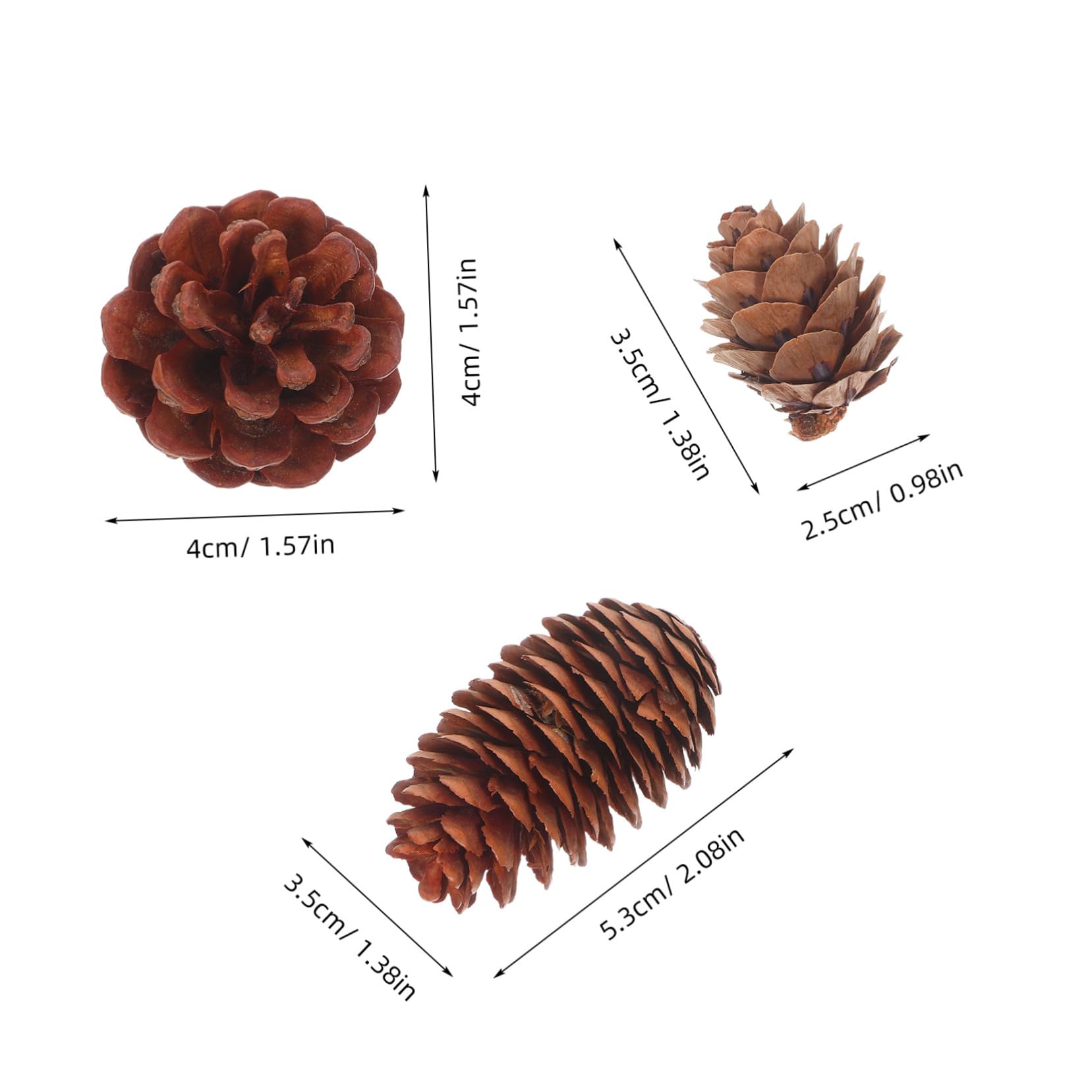 Zerodeko 120 Stück Teiliges Kleine Natürliche Tannenzapfen für Basteln und Dekoration Vielseitig Einsetzbar als Vase Füller oder Weihnachtsbaum Schmuck Nachhaltige Mini Pine Cones für