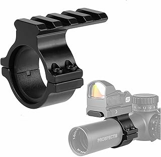 1-Inch 25.4mm/30mm Scope Ring Adapter with 20mm Picatinny/Waver Rail, Tactical Barrel Clamp Mount with Rail for Scope Flashlight Laser Sight - VICTORFIRE